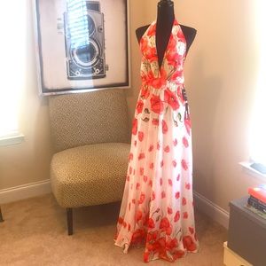 Breezy gorgeous Oriental Poppy floral dress 20%off